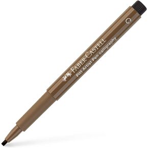 Faber-Castell FC167978 India Ink Pitt Artist Calligraphy Pens - Nougat