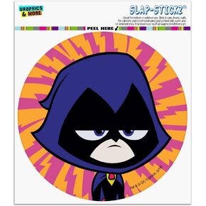 GRAPHICS & MORE Teen Titans Go! Raven Automotive Car Window Locker Circle Bumper Sticker