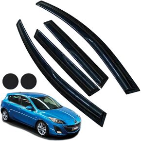 Rain Guards for Honda Accord 2013-2017 4-Door Sedan, Tape-on Side Window Deflectors for Honda Accord, Window Visors for Honda Cars, for Honda Car Accessories, 4 pcs