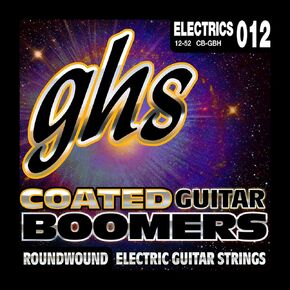 GHS Strings Coated Boomers, Nickel-Plated Electric Guitar Strings, Heavy (.012.052) (CB-GBH)