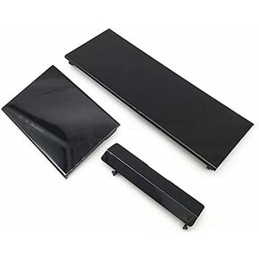 3 in 1 Replacement SD Card Door Slot Lid Case Cover Shell for Wii Console Black