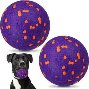 Dog Balls, Indestructible Dog Ball, Dog Balls for Aggressive Chewers, Tennis Balls for Dogs,Dog Toys for Large Dogs, Interactive Dog Toys for Fetch Game, Dog Toys for Medium Large Dog 2 Pack