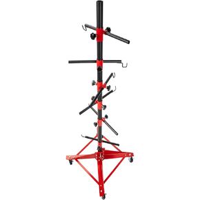 Landrol Panel Tree Paint Stand Panel Holder/Adjustabl Center Post Hang Universal Auto Paint Rack Stand Tree Holder for Doors Fenders Bumpers Powder Coated