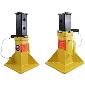 ESCO 22 Ton Heavy Duty Jack Stands with Locking Support Pin, 1 Pair