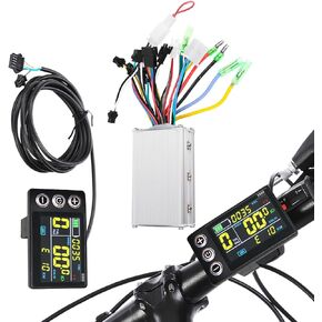 دراجة كهربائية شاشة LCD متر 36V‑48V Ebike تحكم مقاوم للماء شاشة LCD لوحة فرش مجموعة تحكم لتعديل دراجة كهربائية سكوتر
