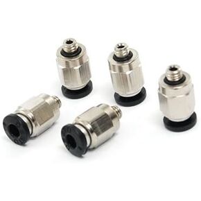 uxcell Air Pneumatic Tube 4mm Push in Connector Fittings 5 Pcs