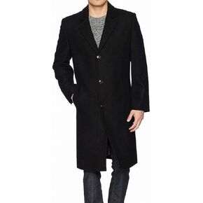 LONDON FOG Men's Signature Wool-Blend Topcoat