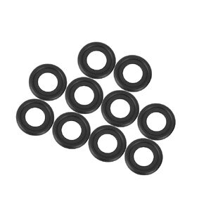 Motoforti M11 Oil Drain Plug Gaskets, Flat Washer Gaskets, for Chevrolet Camaro 2010-2019, Rubber, 12616850 3536966, Black, 10pcs