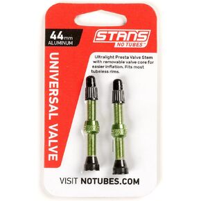 Stan's NoTubes Universal Presta Valve Stems - Aluminium - Orange - 44mm - Pair