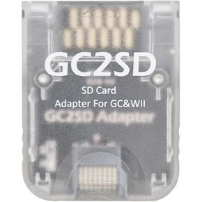 BITFUNX GC2SD Micro SD Card Adapter, Memory TF Card Adapter Swiss, Plug & Play Video Game Adapter, Suitable for NGC/Wii Game Console