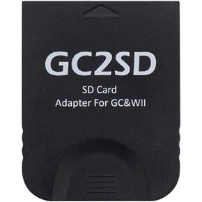 محول بطاقة SD صغيرة من BITFUNX GC2SD، محول بطاقة الذاكرة TF سويسري، محول ألعاب الفيديو التوصيل والتشغيل، مناسب لوحدة تحكم الألعاب NGC/Wii