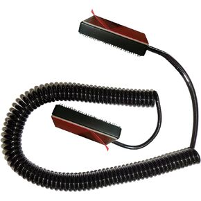 Universal Coiled Security Cable Bulk Pricing Available - Remote Control Tether Security Cable Leash with Hook and Loop Fastener Tape and Double-Sided Tape - CBL02 (3-Pack)