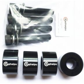 kashaipu Car Flat Seat Bracket Lifting Rise Lifts Adapter Set -Compatible for Honda Toyota Kia Hyundai Nissan Lexus Subaru Mazda,M10-P1.5x60mm Bolts
