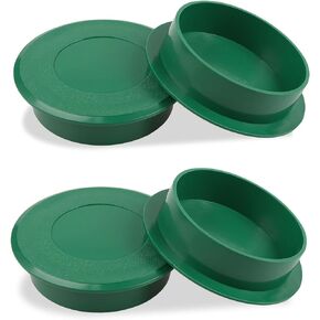 LLMSIX 4PCS Golf Cup Covers, Plastic Golf Hole Cover Golf Practice Training Aids Golf Hole Cutter Putting Green for Outdoor Sports Lawn Garden Backyard Playground (Green)