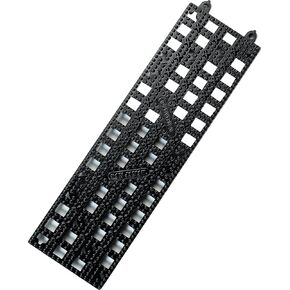 San Jamar Versa-Mat Bar Service Mat, Bar Mat, Bar Spill Mat with Non slip for Restaurants, Plastic, 3.5 x 12.5 x 0.63 Inches, Black
