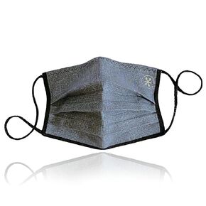 JaxMask® | Kids Light Steel (Pack of 3) GRAY/BLACK Pleated Cloth Face Mask | Children’s 2 Layer Grey Washable & Reusable Face Covering With Nose Wire | 'ModernSteel Collection' (3 PACK)
