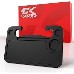 CK Formula Black Car Steering Wheel Tray - Food Tray Hook On Steering Wheel Desk, Car Trays for Eating, Table for Laptop, Automotive Car Accessories for Driver, 1 Pack