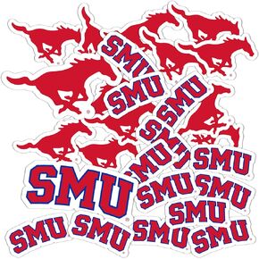 Desert Cactus Southern Methodist University SMU Mustangs Stickers Vinyl Decals Laptop Water Bottle Car Scrapbook T1 (Type 1-1)