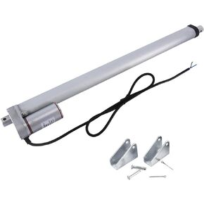 Homend DC12V 18inch Stroke Linear Actuator with Mounting Bracket 900N(225lbs) Maximum Lift 10mm/s for Recliner TV Table Lift Massage Bed Electric Sofa Linear Actuator
