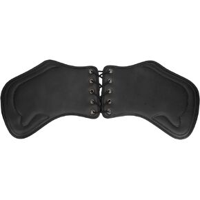 Qiilu Heat Shield Deflector, 2pcs Motorcycle PU Motorcycle Side Saddle Heatshield Engine Heating Insulation Cushion Saddle Guard