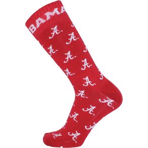 جوارب Alabama Crimson Tide الرجالية، قرمزية، شعار متكرر، مقاس واحد، مرخصة رسميًا من الرابطة الوطنية لرياضة الجامعات (NCAA) - DB Fan Gear in Kuwait