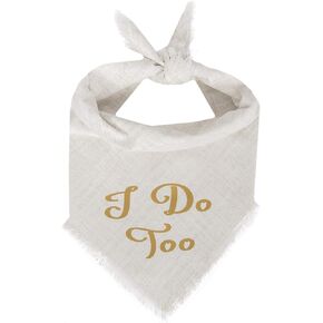 Willowear Dog Bandanas I Do Too Gold XLarge in Kuwait
