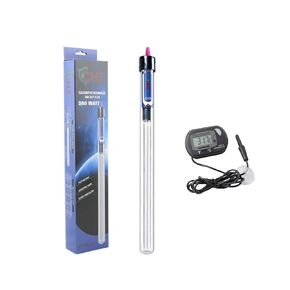 CNZ 300-Watt Quartz Glass Submersible Heater with Digital Aquarium Thermometer