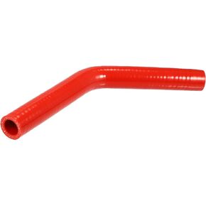 X AUTOHAUX 19mm 0.75" ID 45 Degree Elbow Silicone Reducer Hose Pipe Bend Turbo Water Intercooler Red