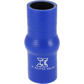 X AUTOHAUX 100mm Length 80mm Inner Diameter Straight Hump Silicone Hose Coupler Intercooler Tube for Car Intercooler Intake Piping Blue
