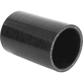 60mm ID Silicone Straight Hose Pipe Coupler Car Universal turbo Hoses High Performance 4-Ply Straight Silicone pipe Coupler Intercooler Tube radiator hoses Black