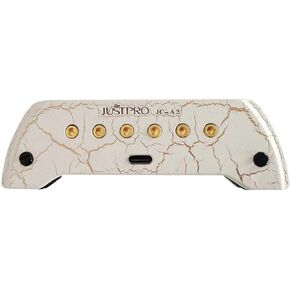 Acoustic Guitar Pickup, Dual-System Active Pickup for Acoustic Guitar, Magnetic Rechargeable Sound-hole Guitar Pickup with Humbucker Microphone Volume Tune