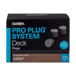 Pro Plug PVC Plugs for Azek Slate Gray Decking, 375 Plugs for 100 sq ft