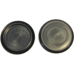 2 2 inch Flush Mount Black Plastic Body and Sheet Metal Hole Plug Qty 10 by Caplugs