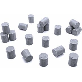 EnderToys Assorted Battered Barrels, Terrain Scenery for Tabletop 28mm Miniatures Wargame, 3D Printed and Paintable