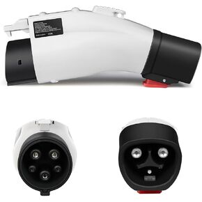 BMZX J1772 EVs Adapter for Tesla to J1772 Charging Adapter Charger Max 60A & 250V in Kuwait