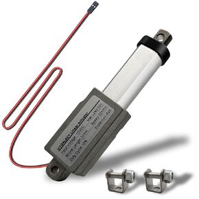 UYGALAXY 3" Stroke Micro Electric Linear Actuator 12V - 32N/7.2lb Speed 1.2"/sec Mini Waterproof Metal Mini Motion Actuator with Mounting Bracket for DIY Robot Cabinet Drawer Shutter Cosplay