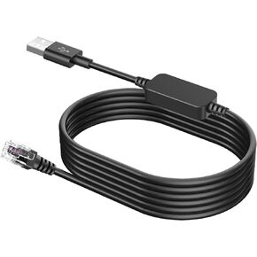 Radar Detector Cable, USB 2.0 to RJ11 Plug Cable,Replacement Power Cable of Radar Detector,used for Escort Max360 Passport 9500i Uniden R1 R3 R7 Radenso XP Beltronics and More Radar Detectors 6.56ft
