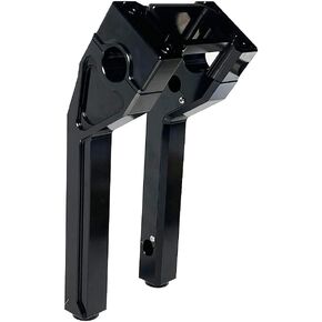1.0" Pullback Handlebar Risers for Harley Street Bob Low Rider S ST 2018-2023 (Black, 6 Inches)