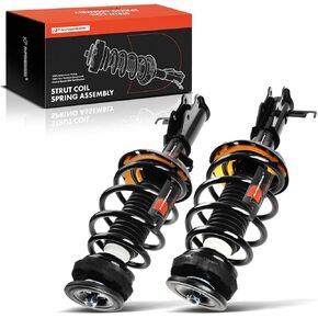 A-Premium Front Pair (2) Complete Strut & Coil Spring Assembly Shock Absorber Compatible with Chevrolet Impala 2014-2019 V6 3.6L, Driver and Passenger Side