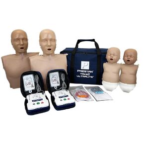 Prestan Take2 Ultralite Diversity Kit w/CPR Feedback; Containers (2) Adult Ultralite Manikins, (2) Infant Ultralite Manikins, and (2) AED UltraTrainers