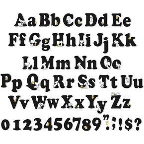 Eureka Minecraft Letter, Number, Punctuation Mark, and Symbol Classroom Decorations for Teachers, 3.75" H, 176 Pieces