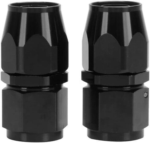 8AN Hose End Fitting 180 Degree Swivel For CPE Braided Hose Black 2Pcs in Saudi Arabia