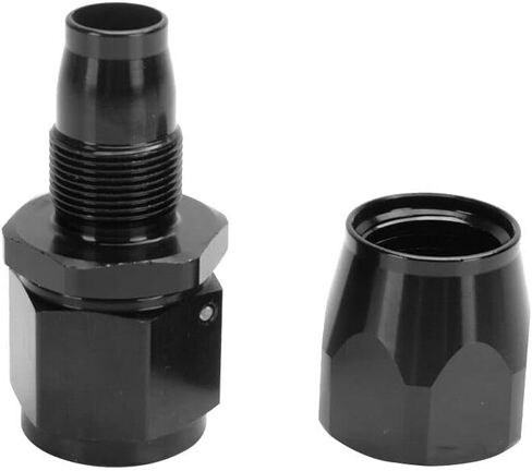 8AN Hose End Fitting 180 Degree Swivel For CPE Braided Hose Black 2Pcs in Saudi Arabia