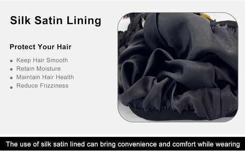 Odtrzi 9PCS Turban for Men Adjustable Twist Head Wraps Durag Silk Satin Lined Turban for Women Elastic Tassel Pre-Tied Cap in Saudi Arabia