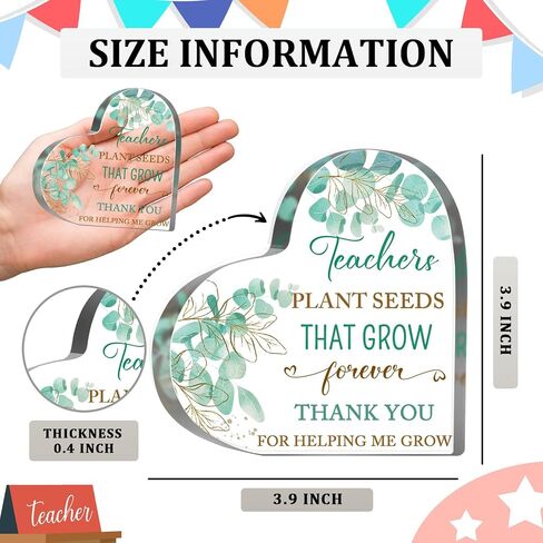 Teacher Office Desk Decoration Signs, Teacher Appreciation Gifts for Women, Teacher Graduation Party Gift from Student, Back to School Teachers Day Gifts, Best Teacher Keepsake in Saudi Arabia