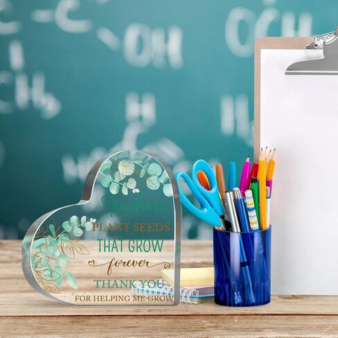 Teacher Office Desk Decoration Signs, Teacher Appreciation Gifts for Women, Teacher Graduation Party Gift from Student, Back to School Teachers Day Gifts, Best Teacher Keepsake in Saudi Arabia