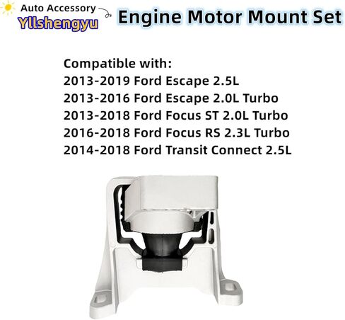 Yllshengyu Engine Motor Mount Compatible with Focus ST, RS 2.0L/ 2.3L, Fits for Transit Connect 2014-2018 2.5L Fits for Escape 2013-2019 2.5L Replacement for A5631 4589H EM-4152 BV6Z6038A in Saudi Arabia