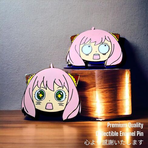 ANYA PIN ENAMEL ANYA FORGER ENAMEL PINS Spy x Family ENAMEL PIN ANYA FORGER MERCH ANYA FORGER FIGURE PIN YOR PIN LOID FORGER PIN FOR BACKPACK in Saudi Arabia