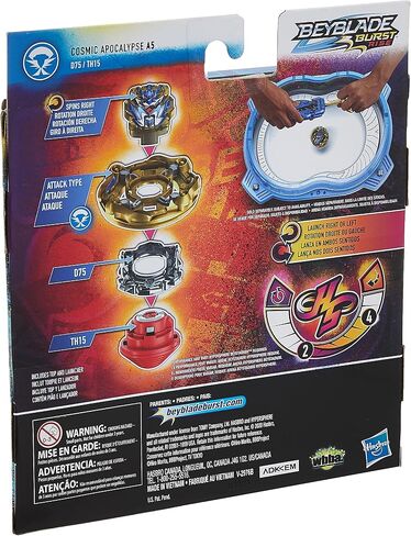 Beyblade Burst Rise Hypersphere Apocalypse Blade Set - Right/Left-Spin Launcher with Right-Spin Battling Top Toy, Ages 8 and Up in Saudi Arabia