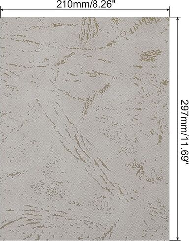 PATIKIL 12Mil Paper Binding Presentation Covers for A4 and Letter Size(8.5x11Inches) Paper, 100Pcs 180gsm Textured Bookbinding Paper for Business and Report, Silver Grey in Saudi Arabia